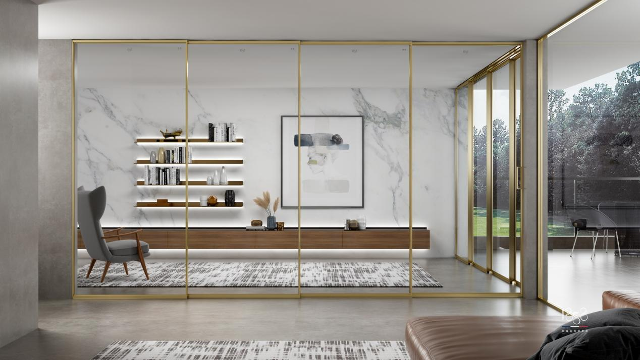 玫瑰岛全景门：极致空间的隔断优势