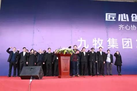 副总裁刘启乔带领子公司团队上台宣誓